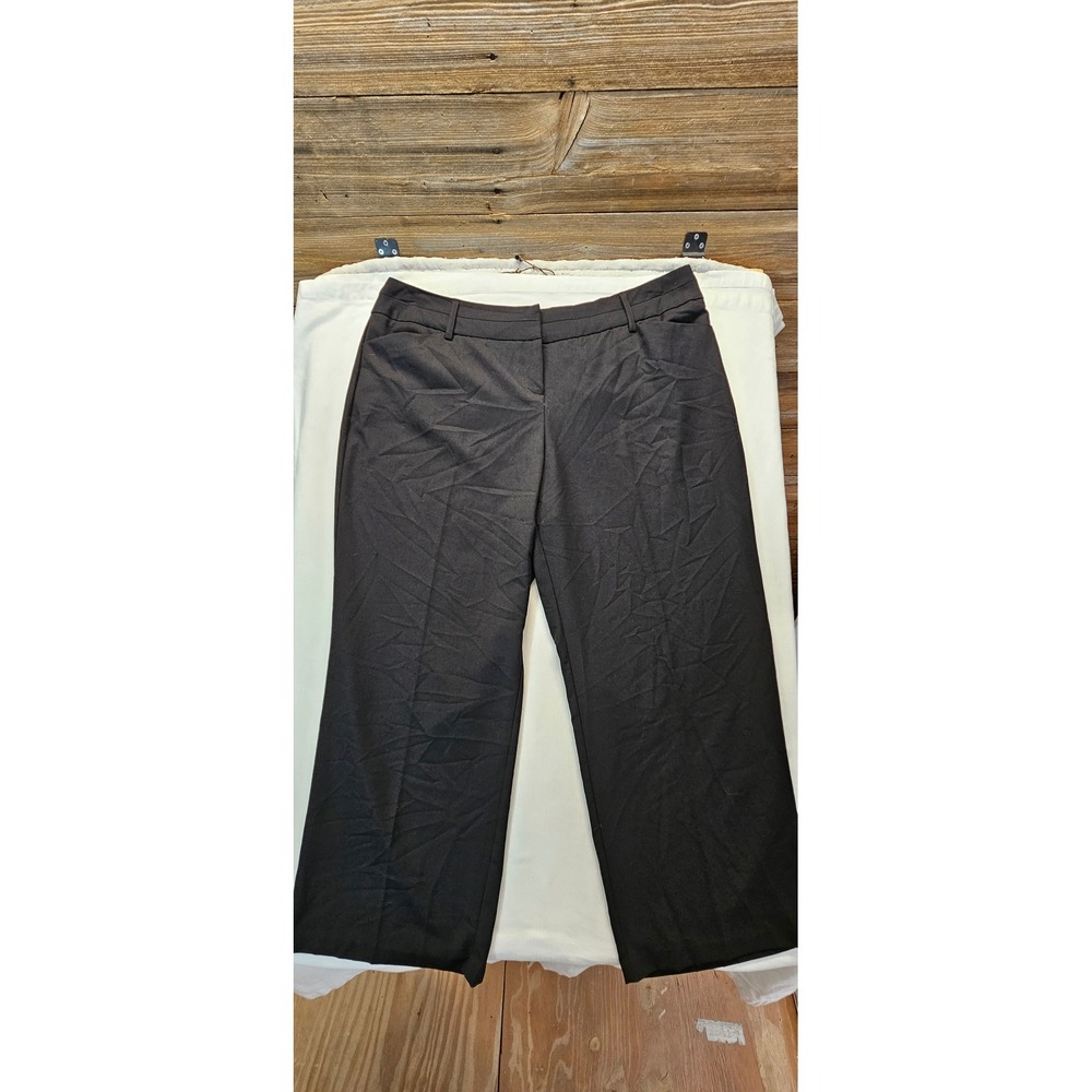Cato Curvy Black Wide Leg Dress Pants Plus Size 20WP Petite Trousers